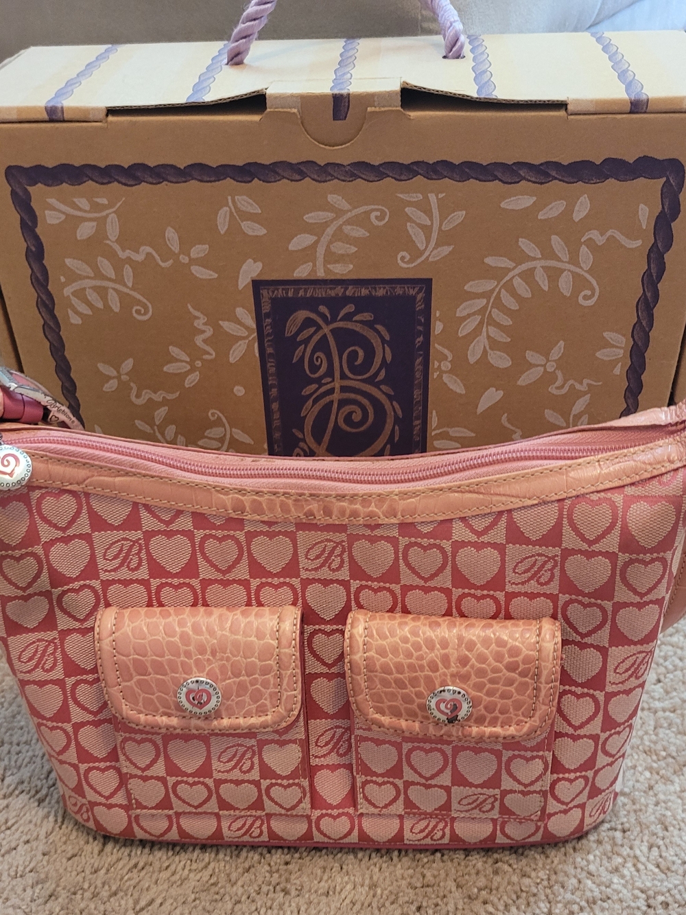 Brighton Vintage Heart Shoulder Bag